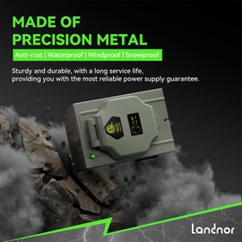 50AMP 15Feet Generator Cord with Pre-drilled Power Inlet Box, 50 Amp 4 Prong, 125V/250V NEMA 14-50P Male to SS2-50R, STW 6/3+8/1 AWG Twist Locking with Inlet Box for Generator to House, UL&ETL Listed