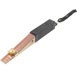 Uonlytech Quilting Tools Plug Gauge Measuring Ruler Vernier Feeler Gauge Wedge Shape Pure Copper for Valves Filling Pure Copper Feeler Gauge (0.2mm)