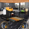 Vertuo Pod Holder Drawer with Deluxe Black Tempered Glass Top,