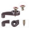 M METERXITY 100 Pack Glass Retainer Clips, Offset 4mm Plastic