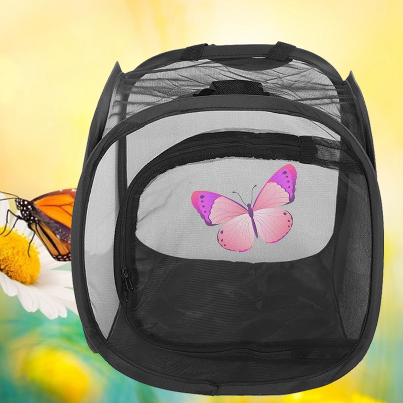 Foldable Stick Insect Cage Housing Enclosure Breeding Cages Net Cloth