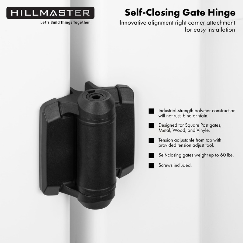 Heavy Duty Self Closing Gate Hinges with Safety Cap,Pool Gate