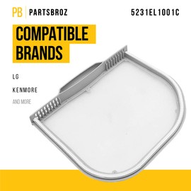 LG Dryer Lint Filter 5231EL1001C Replacement DLE1101W DLEX5170W DLE1001W DLE1501W DLE4970W DLGX5171W DLEY1201V DLE4870W DLGX5171V DLGY1202V DLGY1202W DLEX5680W DLEX5101V DLE5001W DLE4801W DLE7100W