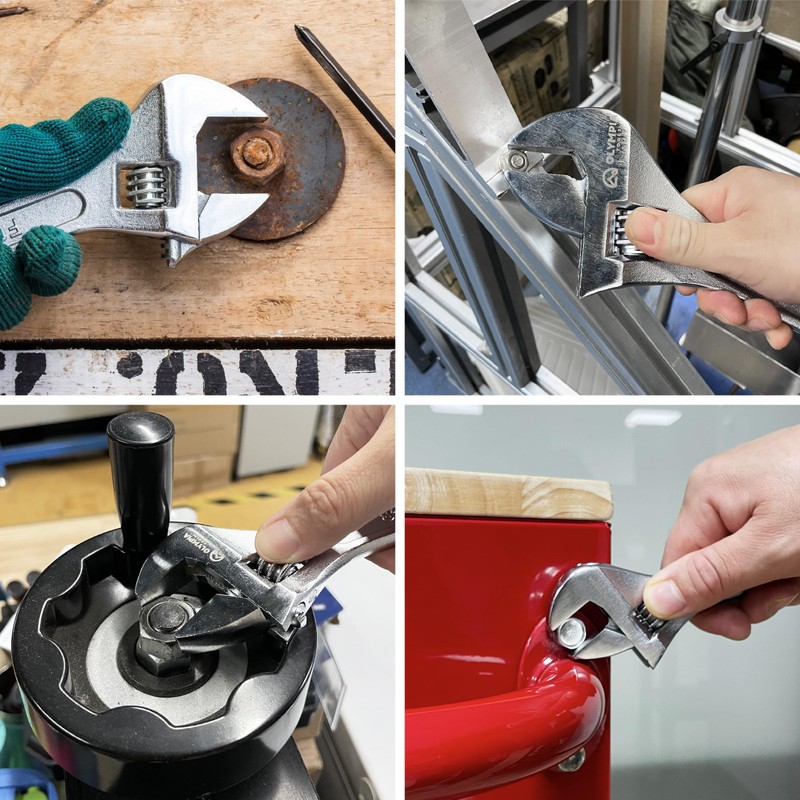 Olympia Tools 18" Adjustable Wrench, Heavy Duty Drop Forged Steel,