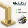 FORIOUS Brushed Gold Toilet Paper Holder Set, Pivoting Toilet Paper