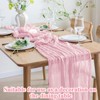 Cheesecloth Table Runner, Pink Table Runner for Weddings & Events,