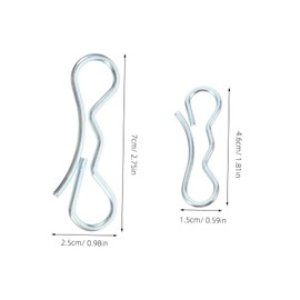 BESPORTBLE 1set Deck Clamp Set Bow Tie Cotter Pin Cotter Pins Heavy Duty R Clips Cotter Pins Mechanics Bone Bridge Pins Mounting Brackets for Pin Type Hitch Pins Clips Galvanized Iron 5pcs