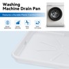 Washing Machine Drain Pan, Features a Heavy Durable Plastic Construction,Protects