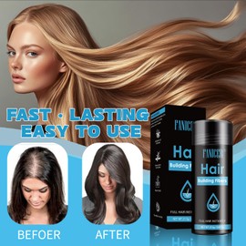 Hair Fibres Powder, Hair Thickening Hair Powder for Women and Men, Thickening Hair Powder for or Thin Hair, Pouring Hair for Roots Concealing (Medium Brown)