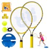 Kids Tennis Rackets 2 Pack with Tennis Trainer Rebound Balls,