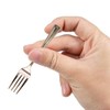 Silver Plastic Mini Fork- 24 count
