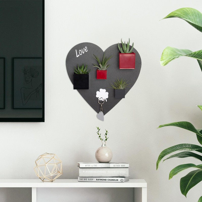 KalaMitica - Magnetic Chalkboard for Wall - Heart Shape, 33x33