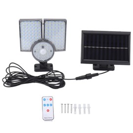 Split Solar Outdoor Lights Flexible IP65 Weatherproof Motion Sensor LED Solar Wall Light with Remote Control