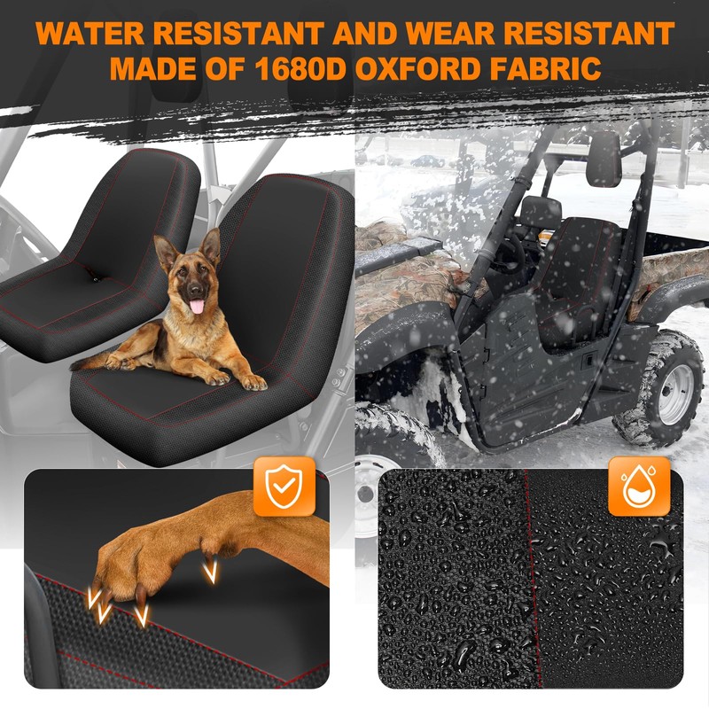 BORDAN UTV Seat Cover for 2004-2021 Yamaha Rhino 700 660