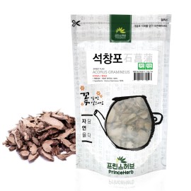 PrinceHerb Medicinal Korean Herb, Acorus gramineus / sweet flag, 석창포 Dried Bulk Herbs, 4oz