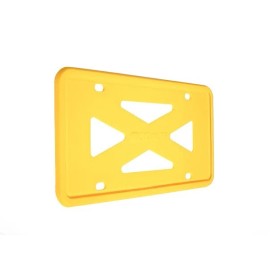BLVD Universal Silicone License Plate Frame Sport Car SUV Truck Van Decoration Yellow