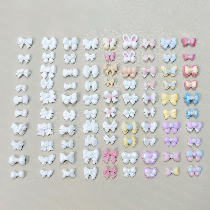 3D Nail Molds Bow Nails Charms Design, Silicone Tool Art
