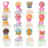 yueton 12 decoraciones para tartas con temática de caramelos para