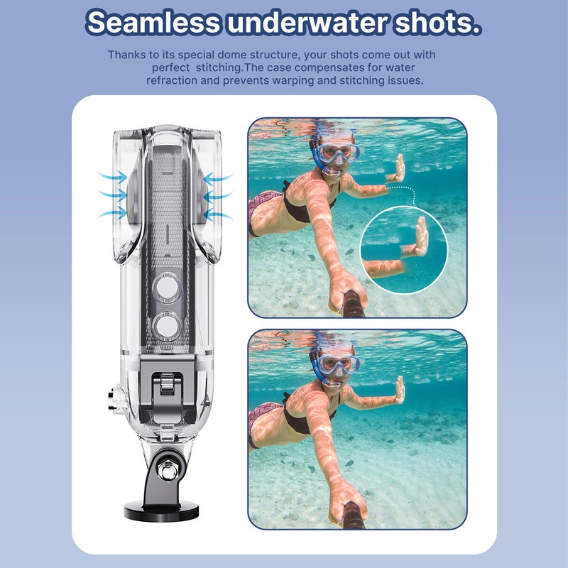 Action Camera Waterproof Case 45m Protective Dust Proof Action Camera