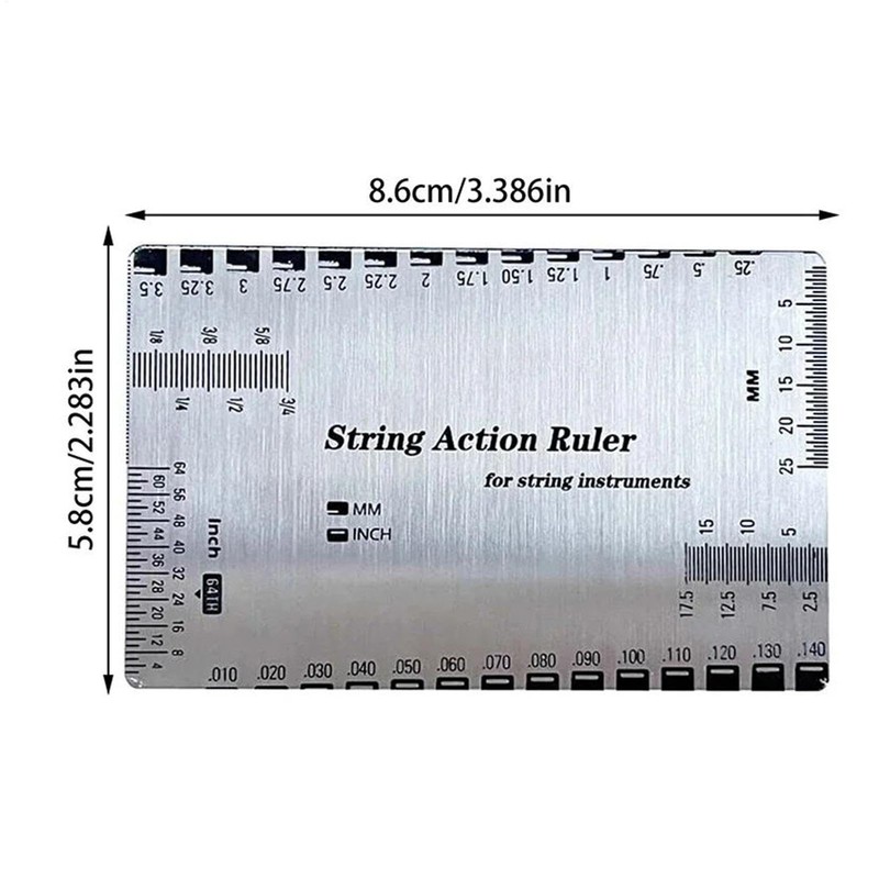 Guitar String Gauge Measuring Tool | Guitar Setup String Height
