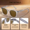 STGATN Retro Acetate Polarised Sunglasses Men Women - Classic Square