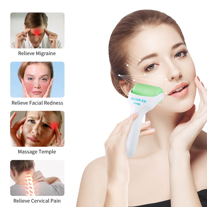 BFASU Ice Roller, Face Roller 2 PCS, Massage Tools with