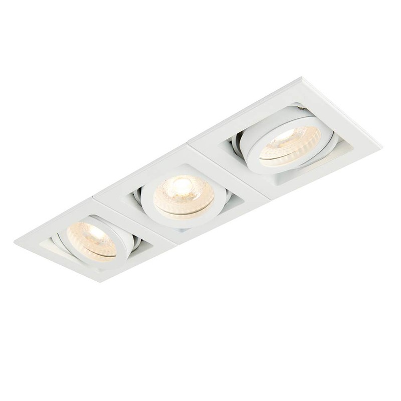 Saxby 78532 Xeno Matt White IP20 Indoor Triple Boxed Downlight