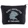 JNIAP Storm Chaser Makeup Bag Tornadoes Lover Gifts Easily Distracted