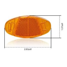 Dreamil Spoke Reflectors Strong Reflective Spokes Cat Eyes in Cat Eye Reflectors Pack of 6 for Road Bike Mountain Bike Electric Bicycle Orange
