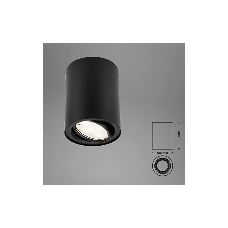 BRILONER Leuchten LED Surface-Mounted Ceiling Light GU10 Reflector Swivelling 400