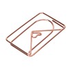 100PCS Paper Clips Portable Mini Cute Shape Electroplated Rose Gold