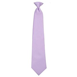 XL-CLIPON-ADF-13 - Mens XL Extra Long Tall Man Solid Color Clip On Easy to Remove Clip Necktie Ties