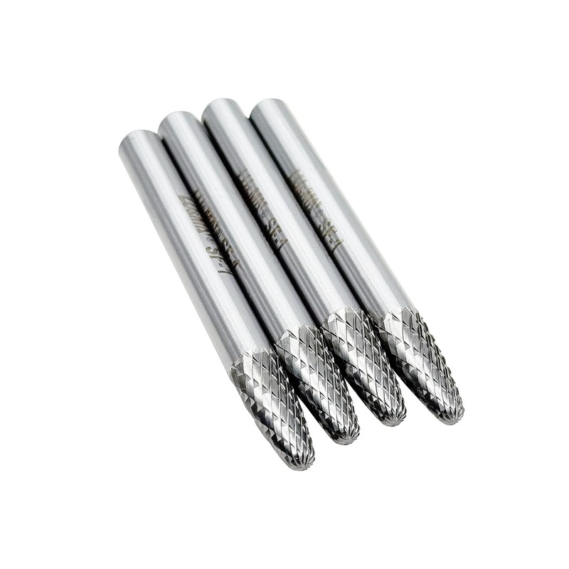 SF-1 Tree Shape Tungsten Carbide Rotary Burr, Double Cut Solid