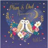 Noel Tatt Special Mum and Dad Anniversary Card - Owls
