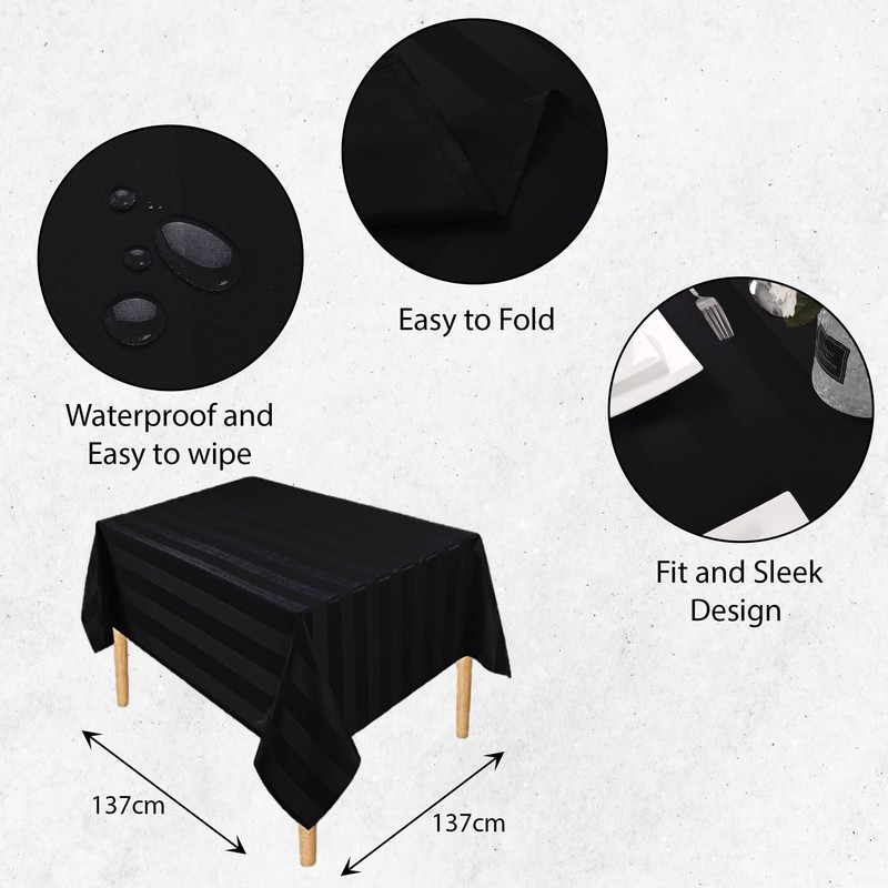 Table Cloth Tablecloths Square and Rectangular Premium Fabric Tablecloth, Waterproof