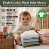 GOTS Organic 2 x Moses Basket Fitted Sheets 74x30 and