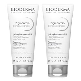 🌸✨ Bipack Bioderma Pigmentbio Sensitive Areas | Crema Iluminadora Zonas Delicadas – 2 x 75 ml 🕊️💧