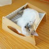 Cat Bed Hammock Medium Breathable Sturdy Linen Comfortable Elevated Cat