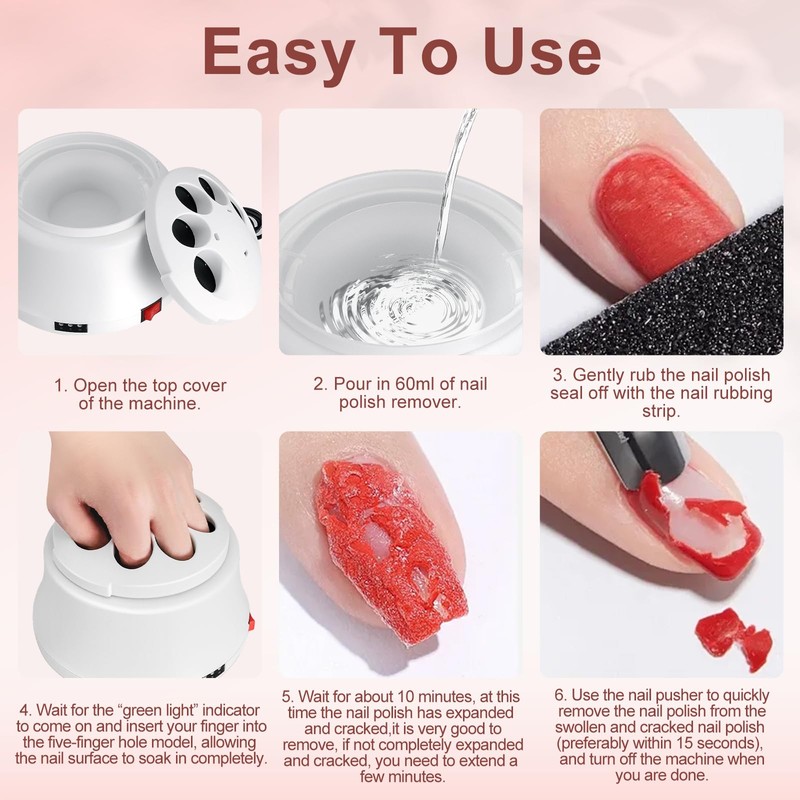 Electric Nail Soaking Bowl, 36W Fast Heating Nail Soaking Bowl