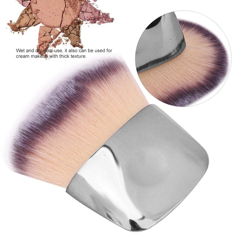 Loose Powder Brush, Flat Arched Soft Fibe Mini Makeup Brush