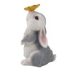 Bunny Outdoor Garden Statues Resin 600mAh Warm Light Rabbit with