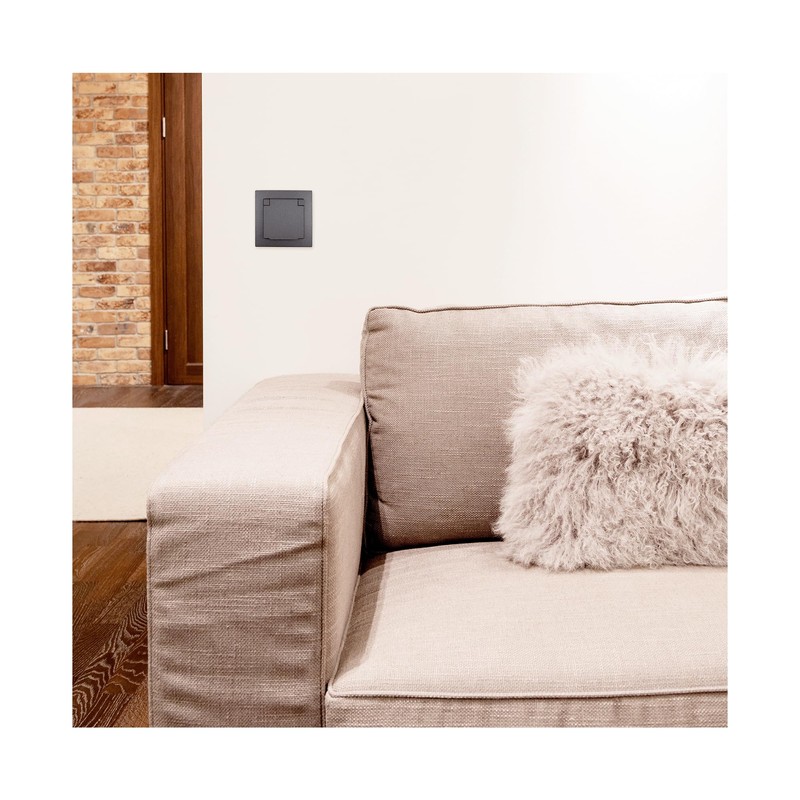 McPower Flair Protective Contact Socket, Pack of 2, Flush-Mounted IP44,