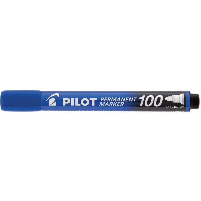 Pilot sca-100-l – Pack of 12 Permanent Markers, Conical Tip,