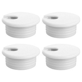 4Pcs 1-1/2" White Desk Grommet, 1.5Inch/38mm White ABS Plastic U-Shaped Desk Grommet, Plastic Cable Hole Cover, Plastic Grommet Cable Hole Cover, White Cable Hole Cover for Wire Cord Organizing