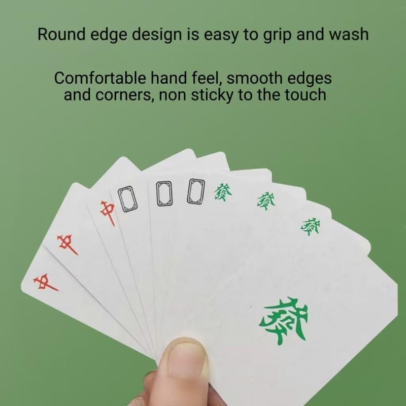 DEUDSORY 2025 Home Party Mahjong Poker Game Large Font Edition