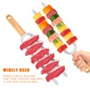 Anyuecoco Kabob Skewers for Grilling,6 PCS - 17 Inch Double