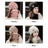 Gorro con Bufanda para Mujer Gorro Invierno (Rosado)