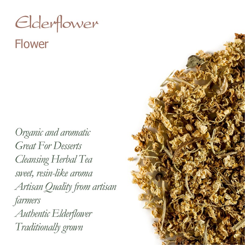 Elder Flower Organic Herbal Tea - Elderflower Blossom - Sambacus