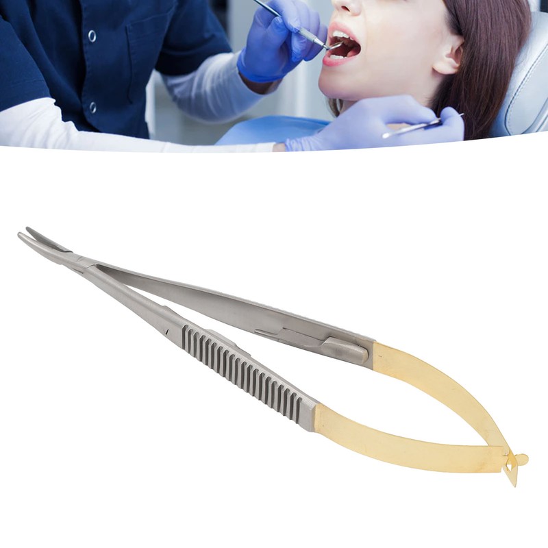 Castroviejo Needle Holder with Lock Stainless Steel Orthodontic Implant Dental