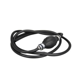 Pactrade Marine Boat Kart Cargo Universal Rubber Pump Hose Assembly Fuel Line Pipe Outboard Boat with Primer Bulb with 6' Hose Black (6mm)